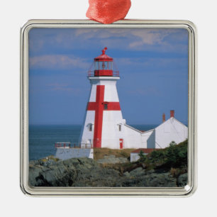 NA, Canada, New Brunswick, Campobello Island. Metal Ornament