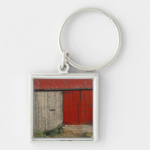 NA, Canada, New Brunswick, Shepody. Red barn Keychain