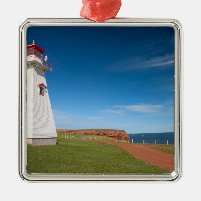 NA, Canada, Prince Edward Island. Cape Tryon Metal Ornament (Front)