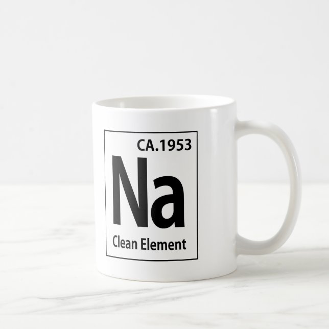 NA Clean Element Periodic Table Coffee Mug (Right)