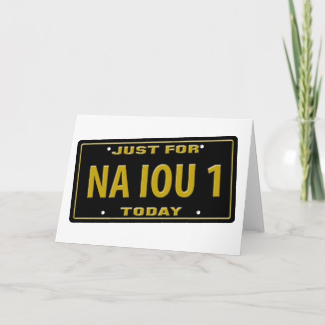 NA IOU 1 CARD (Front)