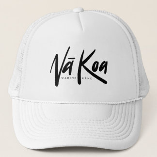 Na Koa Hat (Trucker) White