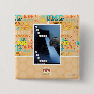 Na na na nooom 2 inch square button