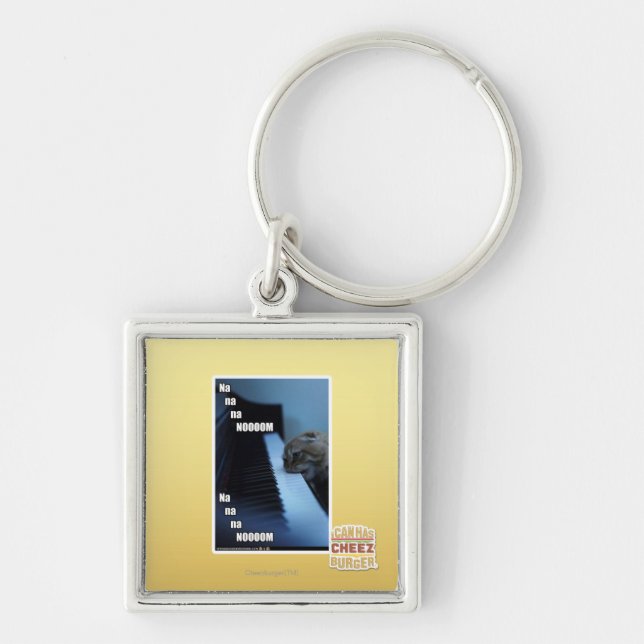 Na na na nooom keychain (Front)