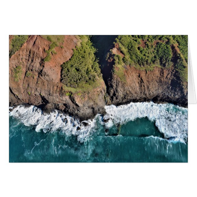 Na Pali Coast  Greeting Card (Front Horizontal)