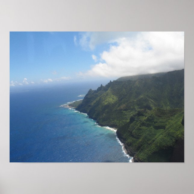 Na Pali Coast - High Aerial Poster (Front)