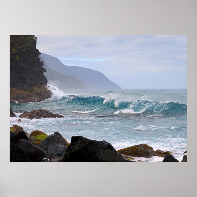 Na Pali Coast, Kauai, Hawaii, Poster (Front)