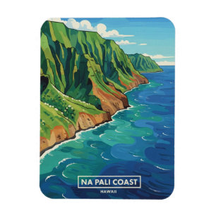 Nā Pali Coast Kauai Hawaii Travel Magnet