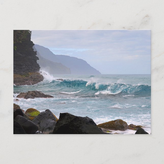 Na Pali Coast on Kauai, Hawaii Postcard (Front)