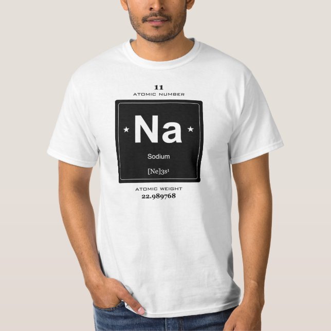 Na, Sodium (Chemical Elements) T-Shirt (Front)