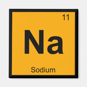 Na - Sodium Chemistry Periodic Table Symbol Magnet