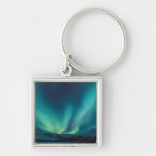 NA, USA, Alaska, Brooks Range, Curtains of green Keychain