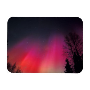 NA, USA, Alaska, Fairbanks, Curtains of pink and Magnet