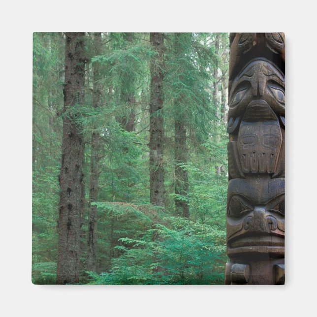 NA, USA, Alaska, Sitka, Sitka Totem Park, A Magnet (Front)
