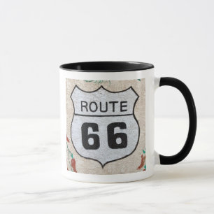 NA, USA, Arizona, Holbrook Route 66 street sign Mug