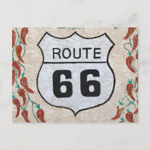 NA, USA, Arizona, Holbrook Route 66 street sign Postcard