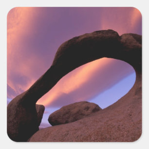 NA, USA, California, Eastern Sierra, Alabama Square Sticker