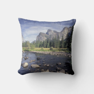 NA, USA, California, Yosemite NP, Valley view Throw Pillow