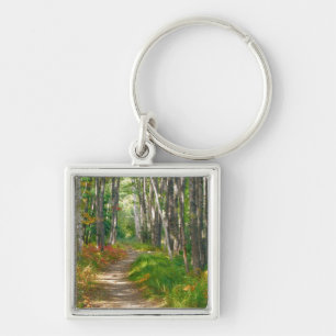 NA, USA, Maine. Jessup trail in Acadia National Keychain