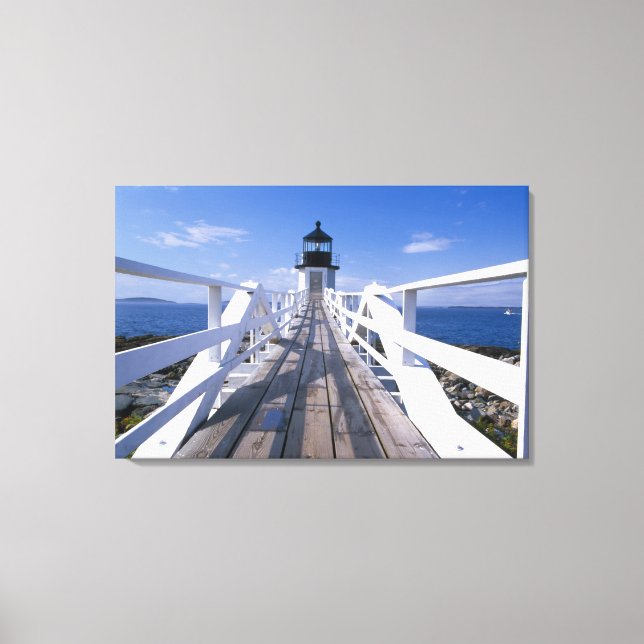 NA, USA, Maine, Port Clyde.  Marshall Point 2 Canvas Print (Front)