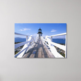 NA, USA, Maine, Port Clyde. Marshall Point 2 Canvas Print