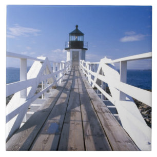 NA, USA, Maine, Port Clyde. Marshall Point 2 Tile