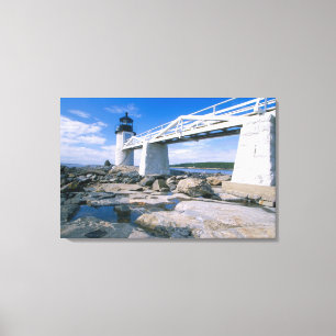 NA, USA, Maine, Port Clyde. Marshall Point Canvas Print