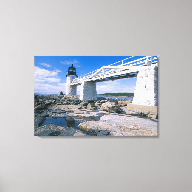 NA, USA, Maine, Port Clyde.  Marshall Point Canvas Print (Front)
