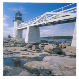 NA, USA, Maine, Port Clyde. Marshall Point Tile