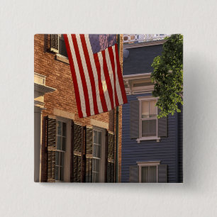 NA, USA, Massachusetts, Nantucket Island, 2 Inch Square Button