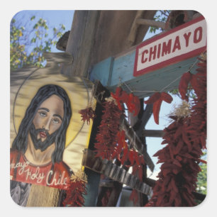 NA, USA, New Mexico, Santa Fe. Square Sticker