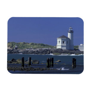 NA, USA, Oregon, Bandon, Coquille Lighthouse Magnet