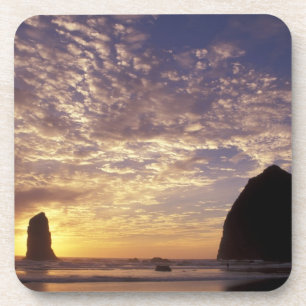 NA, USA, Oregon, Oregon Coast, Canon Beach with Coaster