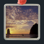 NA, USA, Oregon, Oregon Coast, Canon Beach with Metal Ornament<br><div class="desc">COPYRIGHT Darrell Gulin / DanitaDelimont.com | US38 DGU0077.jpg | NA,  USA,  Oregon,  Oregon Coast,  Canon Beach with haystack rock and needles</div>