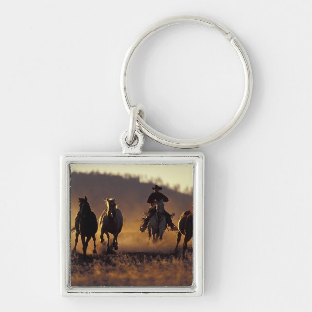NA, USA, Oregon, Seneca, Ponderosa Ranch, Cowboy 2 Keychain (Front)