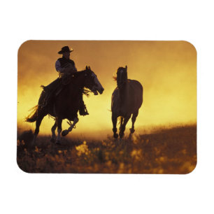 NA, USA, Oregon, Seneca, Ponderosa Ranch, Cowboy 3 Magnet