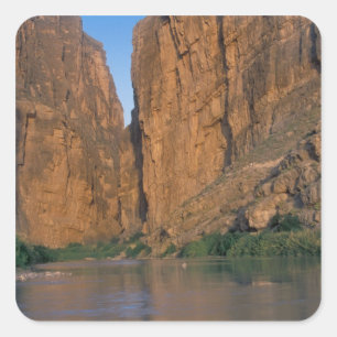 NA, USA, Texas, Big Bend National Park. Rio Square Sticker