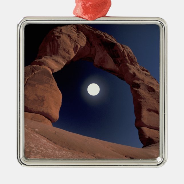 NA, USA, Utah, Arches National Park. Delicate Metal Ornament (Front)