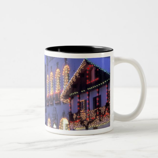 NA, USA, Washington, Leavenworth. Main Street Two-Tone Coffee Mug (Right)