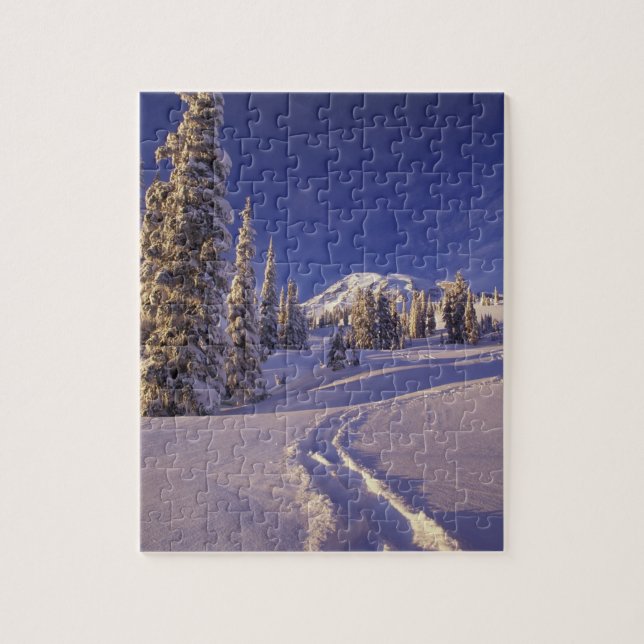 NA, USA, Washington, Mt. Rainier NP, Snowshoe Jigsaw Puzzle (Vertical)