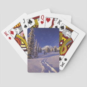 NA, USA, Washington, Mt. Rainier NP, Snowshoe Playing Cards