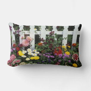 NA, USA, Washington, Sammamish, White picket Lumbar Pillow