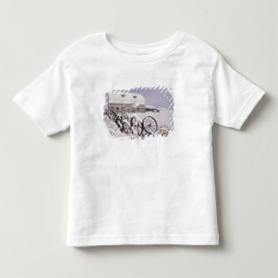 NA, USA, Washington, Uniontown, White barn and Toddler T-shirt