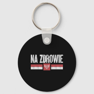 Na Zdrowie Funny Polish Christmas Santa Poland Pri Keychain