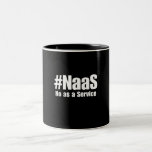 NAAS No As A Service Humour Sarkastik Funny Tech Two-Tone Coffee Mug<br><div class="desc">The "NAAS – No As A Service" design delivers sarcastic humour for programmers, developers, and IT enthusiasts. A clever jab at the overwhelming rise of digital service trends. Great for tech meetups, coding sessions, hackathons, or just casual hangouts with fellow geeks. Make a bold statement with a design that’s ironic...</div>