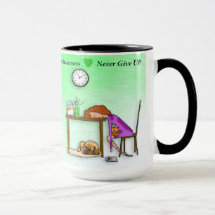 N'abandonnez jamais la tasse de café de guerrier