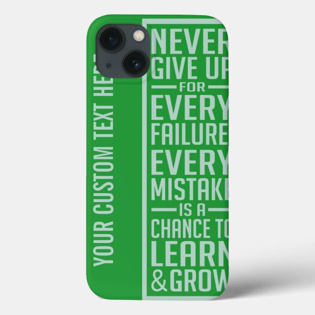 N'abandonnez jamais les coques de motivation (Verso)