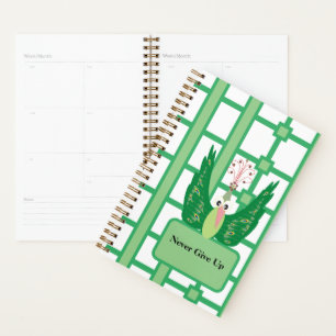 N'abandonnez jamais Peacock Planner