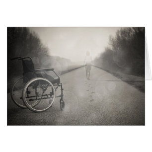 "N'abandonnez jamais" Sortir de la carte en fauteu