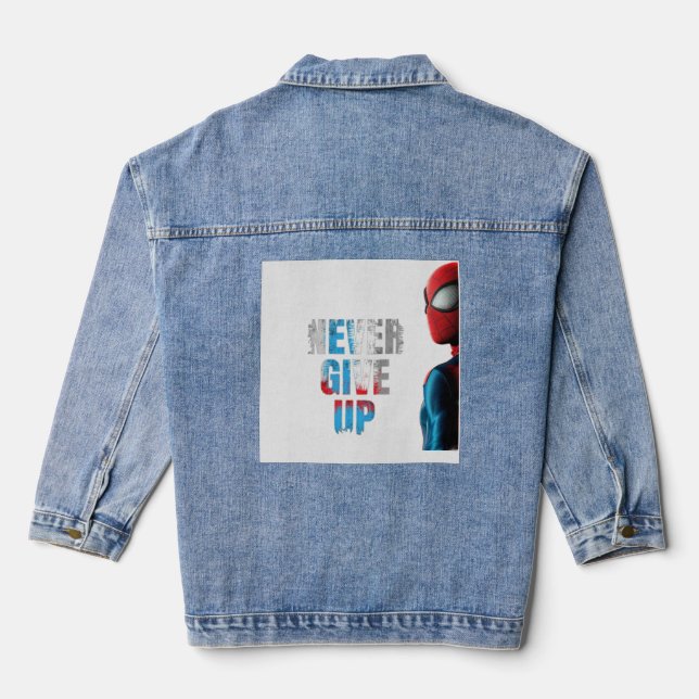 "N'abandonnez jamais" Veste Denim originale (Verso)